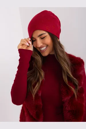 Wool Fashion Italia Cap-AT-CZ-2325.96-burgundy