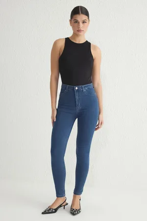 Trendyol Indigo High Waist Skinny Jeans