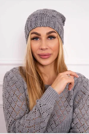 Kesi Fleecová čepice Justyna K253 tmavě šedá