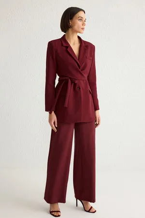 Trendyol Burgundy Blazer Jacket