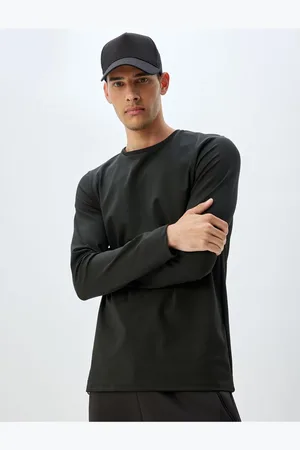 Koton Sports T-Shirt Basic Long Sleeve Crew Neck