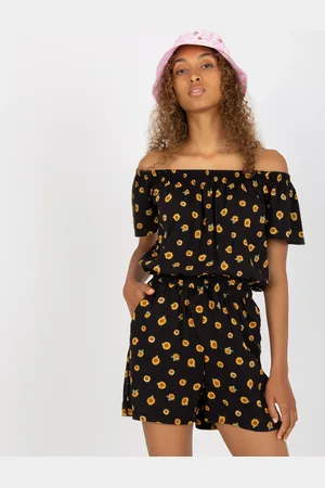 Sublevel Jumpsuit-D73781M62266KA-black-yellow