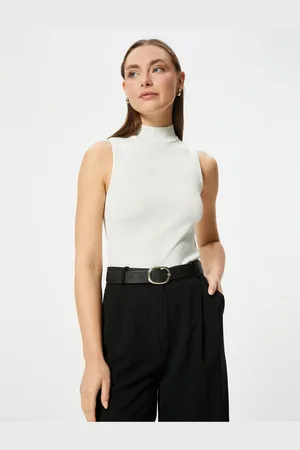 Koton Sleeveless Turtleneck Basic Knitwear Top