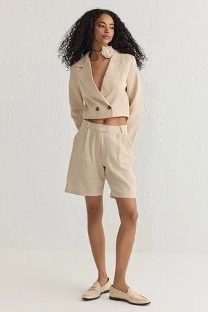 Trendyol Beige Shorts & Bermuda