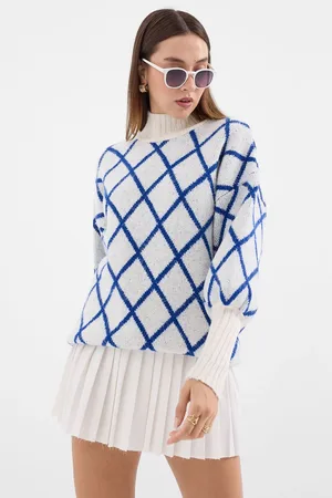 Bigdart 15889 Turtleneck Oversize Knitwear Sweater - Saks