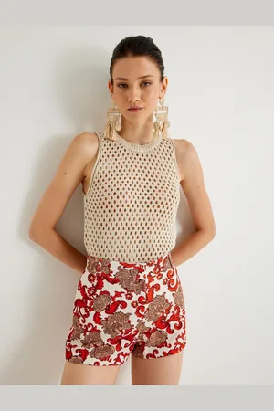 Koton X Melis Ağazat - Openwork Crochet Top Sleeveless Crew Neck