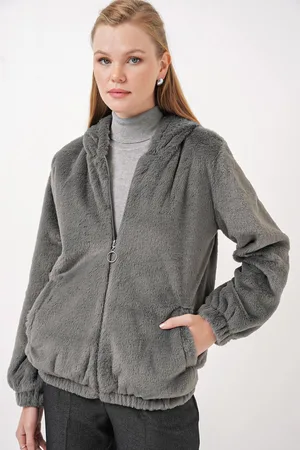 Bigdart 5091 Hooded Fur Lined Coat - Anthracite