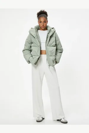 Koton Puffer Jacket Hooded Zippered Relax Fit
