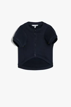 Koton Crew Neck Zippered Dog Sweatshirt