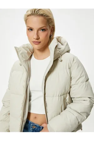 Koton Hooded Puffer Jacket with Pockets and Zipper