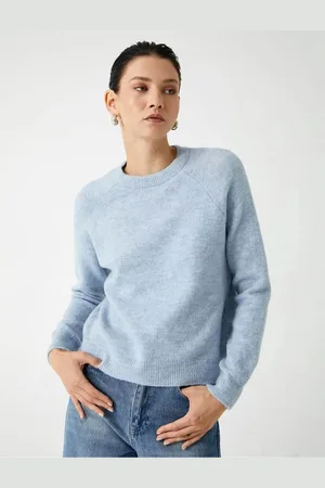 Koton Basic Knitwear Sweater Long Sleeve Soft Textured