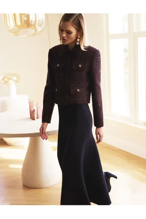 Koton X Melis Ağazat - Standard Waist Fish Fit Long Knit Skirt