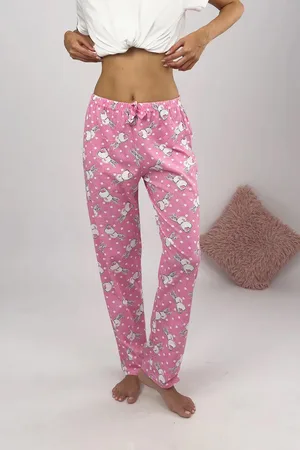 Dewberry 80156 Women Pyjama Bottom-PINK