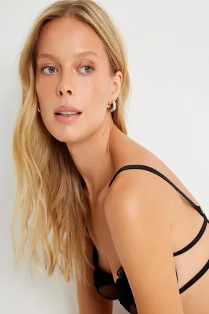 Koton Underwire Lace Bra Tulle Transparent