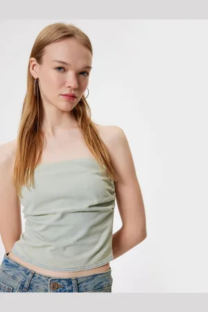 Koton Strapless Bustier Sleeveless Back Zipper Slim Fit