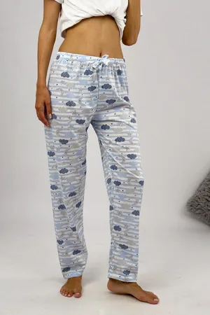 Dewberry 80156 Women Pyjama Bottom-BLUE