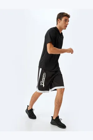 Koton Sports T-Shirt Hooded Lace Up Short Sleeve