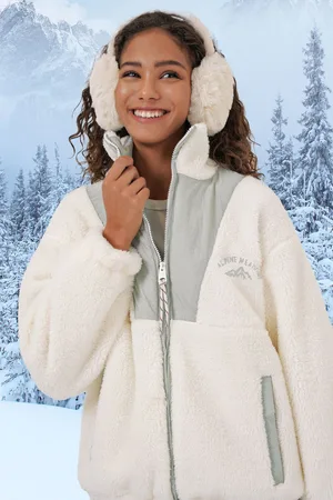 Bigdart 5194 Zippered Plush Jacket - Mint