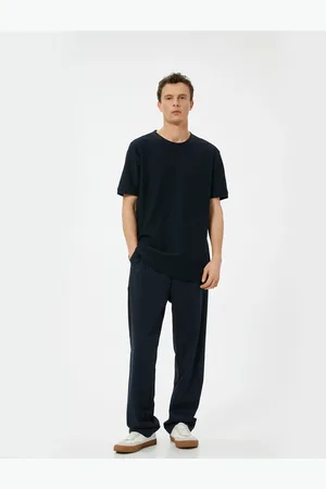 Koton Basic T-Shirt Slim Fit Crew Neck Short Sleeve Textured