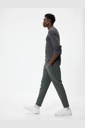 Koton Slim Fit Chino Trousers with Elastic Detail