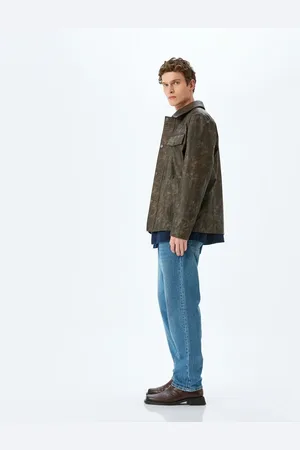 Koton Vintage Straight Jeans Pocket Detail Cotton