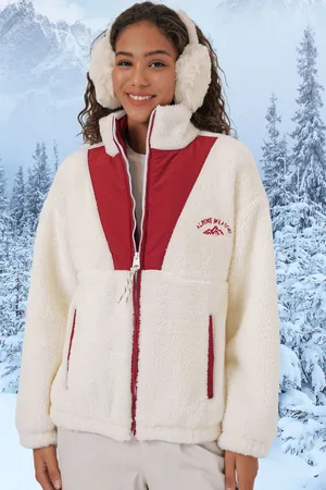 Bigdart 5194 Zippered Plush Jacket - Claret Red
