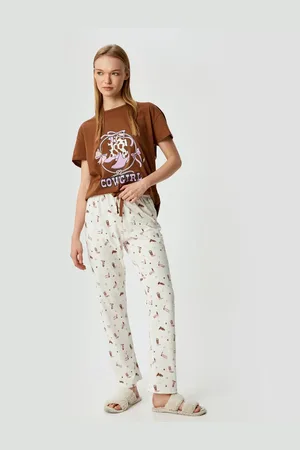 Koton Cotton Pajama Set 2 Piece Printed