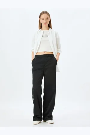 Koton X Inji - Wide Leg Low Waist Elastic Pocket Piping Tracksuit Trousers