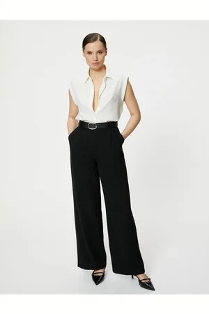 Koton Sleeveless Shirt Buttoned Classic Collar Standard Cut