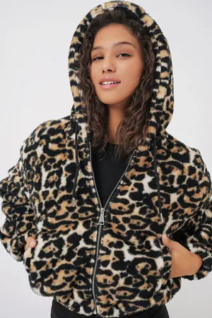 Bigdart 5193 Hooded Plush Crop Jacket - Dark Brown
