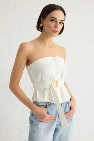 Trendyol Ecru Woven Blouse