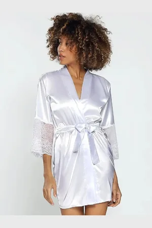 DKaren Peignoir Clarisse S-2XL white 001