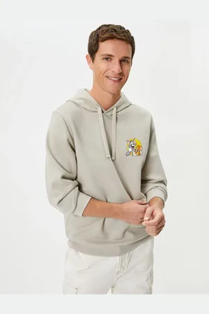 Koton Tom and Jerry Hoodie Licensed Printed Long Sleeve