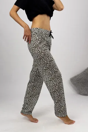 Dewberry 80156 Women Pyjama Bottom-LEOPARD