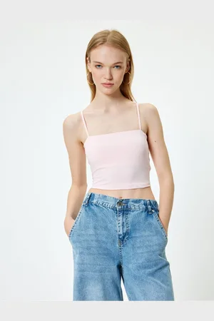 Koton Crop Athlete Basic with Rope Strap Slim Fit