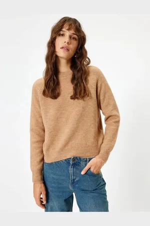 Koton Basic Knitwear Sweater Long Sleeve Soft Textured