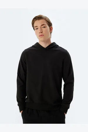 Koton Basic Cotton Long Sleeve Hooded Sweatshirt