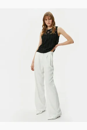 Koton Halter Neck Jumpsuits with Openwork Detail