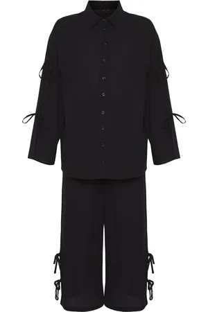 Trendyol Black*001 Plain Woven 100% Cotton