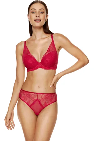 Gorteks Rouge floral lace panty red