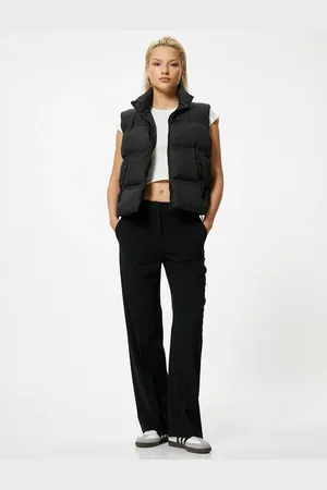 Koton Stand Collar Puffer Vest with Zippered Pockets