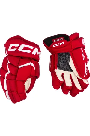 CCM Hokejové rukavice JetSpeed FT680 Red/White Junior 12 palců