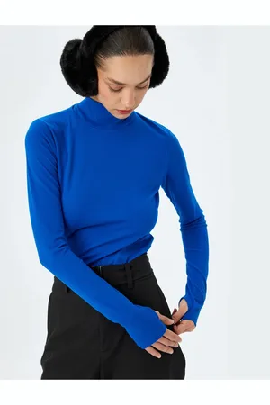 Koton Long Sleeve Slim Fit Turtleneck Fleece T-Shirt
