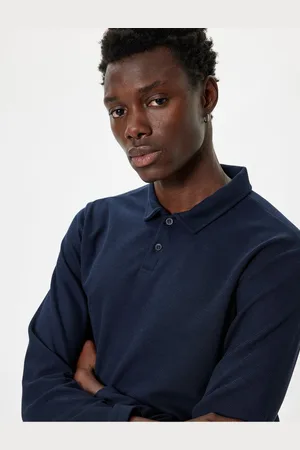 Koton Polo Neck Sweater Textured Cotton Blend