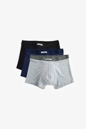 Koton 3-Piece Boxer Set Cotton Blend Label Detail