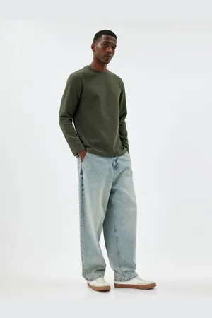 Koton Crew Neck Sweater Textured Cotton Blend