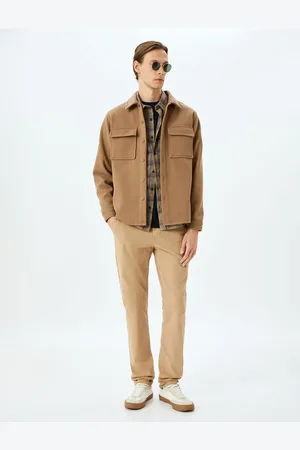 Koton Slim Fit Cotton Gabardine Trousers