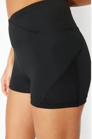Trendyol Black Restorer Extra Short Knitted Sports Shorts/Short Leggings