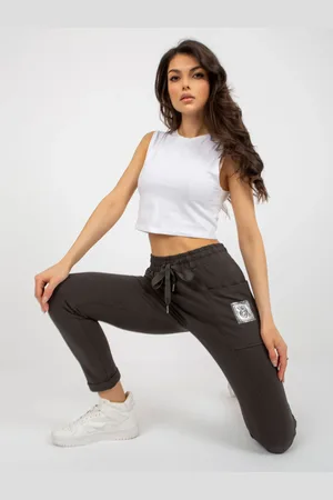 RELEVANCE Sweatpants-RV-DR-7516.40-dark khaki