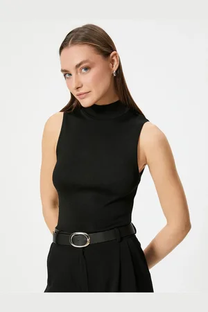 Koton Sleeveless Turtleneck Basic Knitwear Top